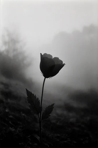 Monolithic Atmospheric Solitude style reference image — surrealist scale