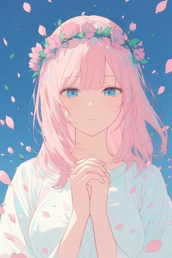 Minimalist Pastel Anime style reference image — surreal symbolic motifs
