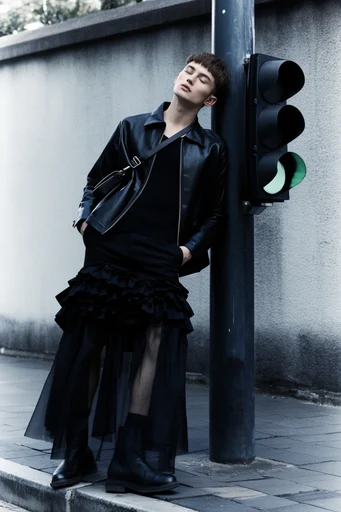 Cold Industrial Editorial style reference image — high contrast editorial photography