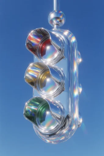 Ethereal Liquid Refraction style reference image — high-gloss 3D render