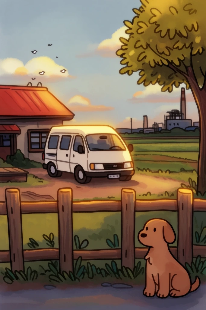 Nostalgic Cozy Illustration style AI image example 2