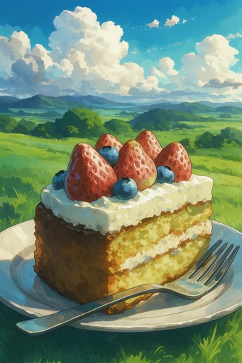 Nostalgic Ghibli Summer style reference image — nostalgic whimsical atmosphere