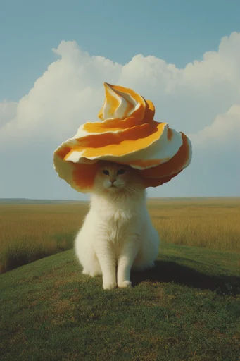 Surrealist Pastoral Dreamscape style reference image — clean minimalist composition