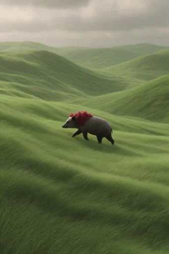 Surreal Verdant Minimalism style AI image example 3