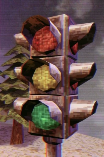 Analog Glitch Fantasy style reference image — surreal dark fantasy