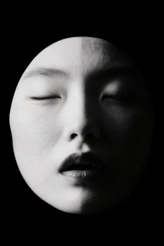 Monochromatic Botanical Chiaroscuro style AI image example 1