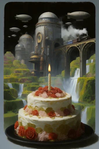 Monolithic Overgrown Futurism style reference image — lush jungle reclamation