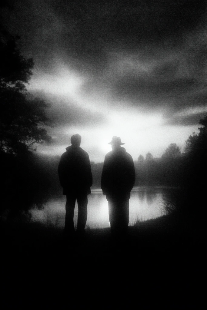 Nocturnal Monochrome Minimalist style AI image example 2