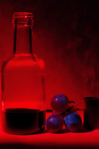 Cinematic Crimson Noir style reference image — chiaroscuro lighting