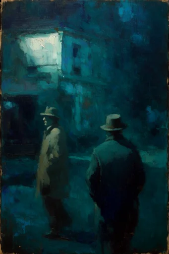 Nocturnal Emerald Etherealism style reference image — impasto oil painting