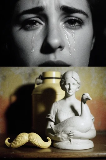 Raw Cinematic Noir style reference image — chiaroscuro lighting