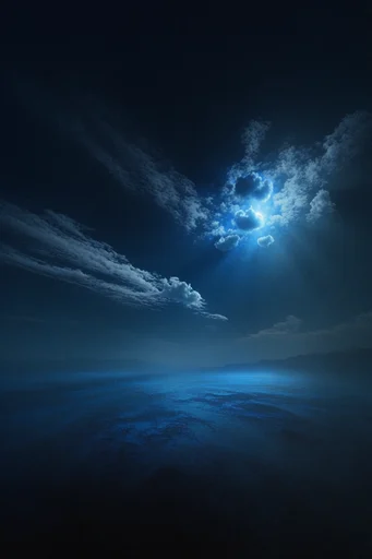 Monochromatic Blue Minimalism style reference image — monochromatic blue palette