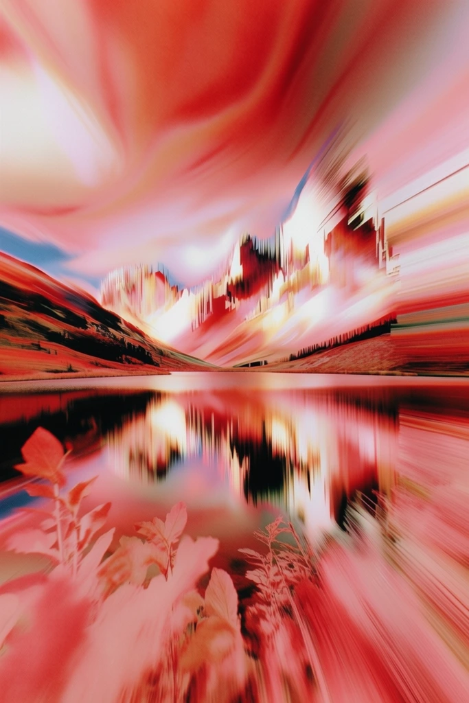 Kinetic Neon Distortion style AI image example 2