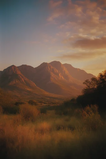 Nostalgic Golden Pastoral style reference image — vintage 35mm film