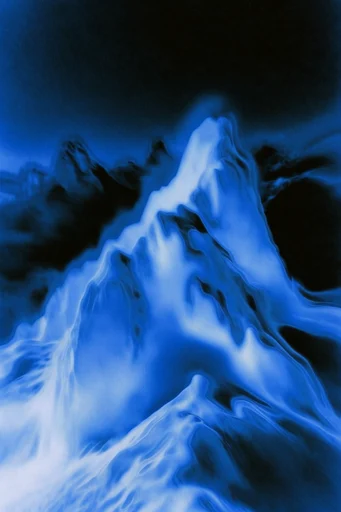 Spectral Cyan Luminescence style reference image — spectral blue glow