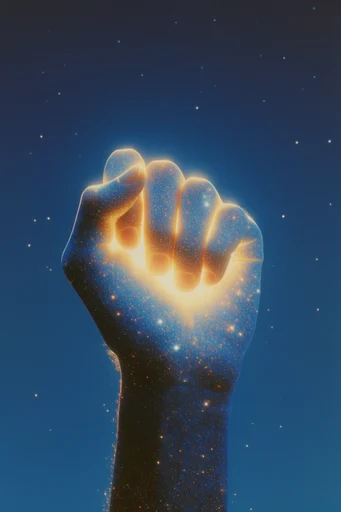 Celestial Dream Surrealism style reference image — glowing warm light