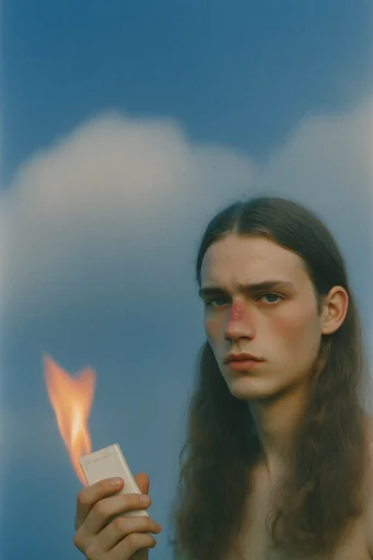 Nostalgic Blue Etherealism style reference image — dreamy surrealism