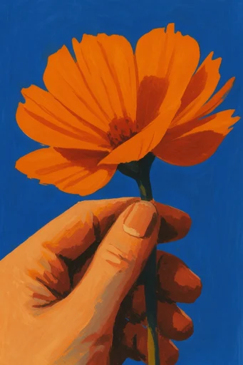 Cobalt Botanical Fauvism style reference image — fauvist brushwork
