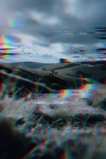 Corrupted Analog Nostalgia style reference image — VHS tracking error