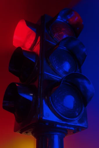 Chromatic Neon Noir style reference image — chiaroscuro