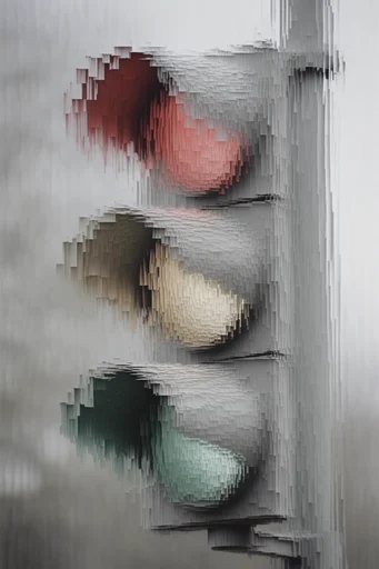 Digital Dissolution Glitch style reference image — glitch art