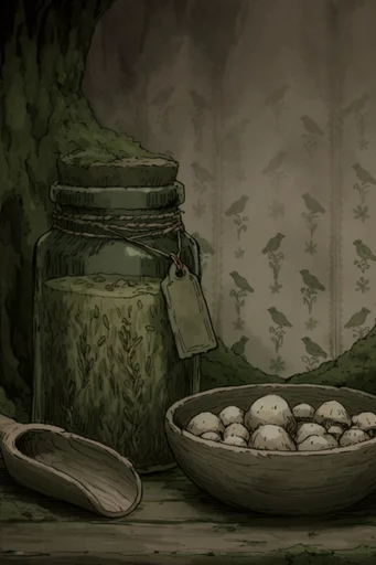 Enchanted Subterranean Folklore style reference image — intricate ink linework