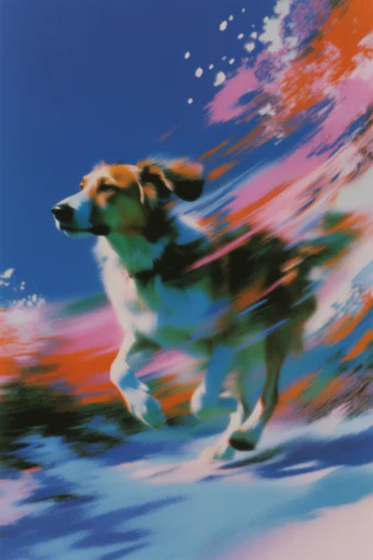 Kinetic Prismatic Nocturne style reference image — surreal kinetic energy