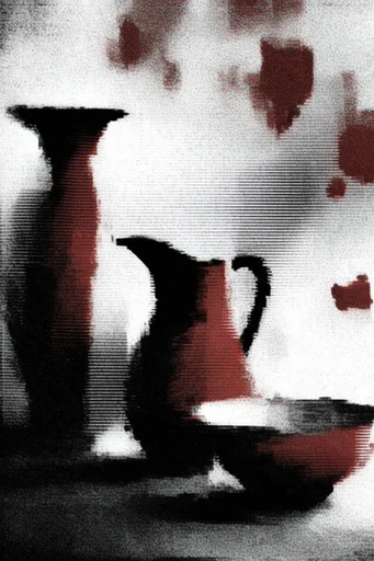 Corrupted Analog Noir style reference image — CRT scanlines