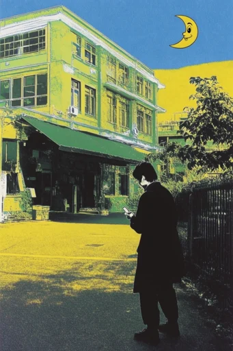 Acidic Liminal Printivism style reference image — nostalgic lo-fi atmosphere