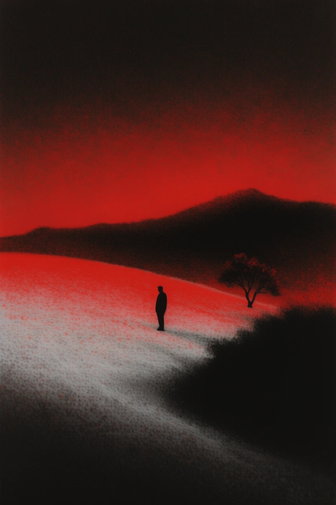 Crimson Grain Surrealism style AI image example 2