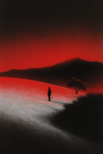 Crimson Grain Surrealism style AI image example 2