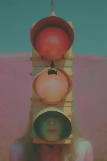 Surreal Retro Desert Sci-Fi style reference image — alien desert landscape