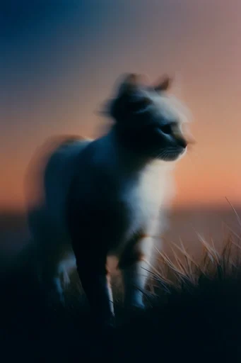 Ethereal Spectral Dusk style reference image — prismatic chromatic aberration