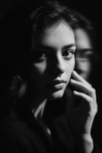 Spectral Analog Noir style reference image — analog darkroom aesthetic