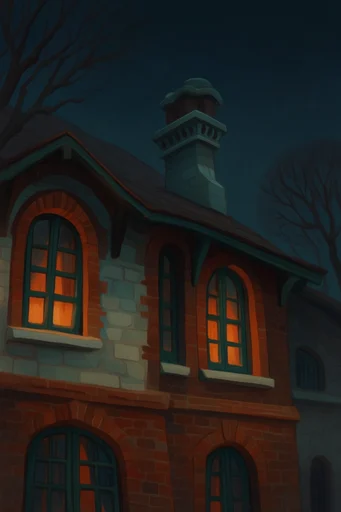 Whimsical Nocturnal Folklore style AI image example 4