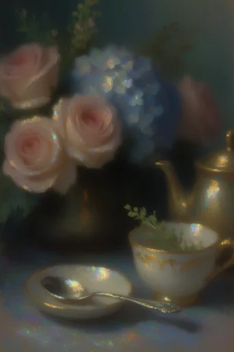 Luminous Nocturnal Impressionism style reference image — impasto oil painting