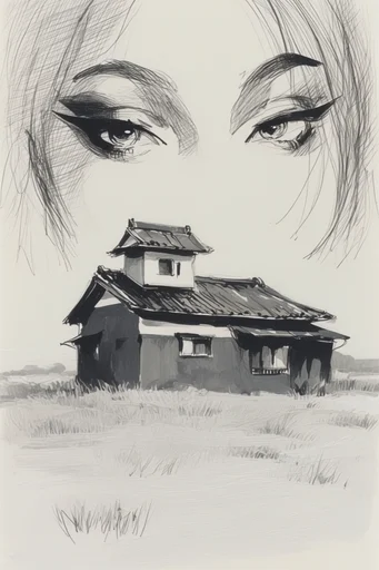 Graphic Noir Anime style AI image example 4