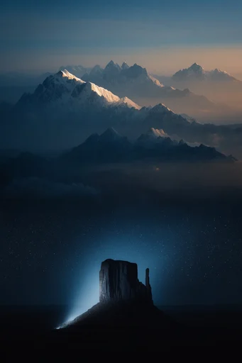 Celestial Chiaroscuro Mysticism style reference image — chiaroscuro lighting