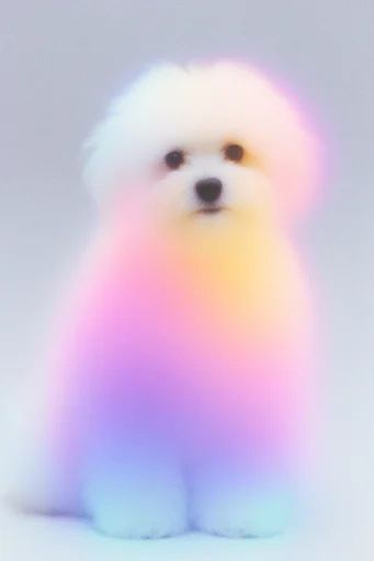 Luminous Grainy Etherealism style reference image — abstract fluid geometry