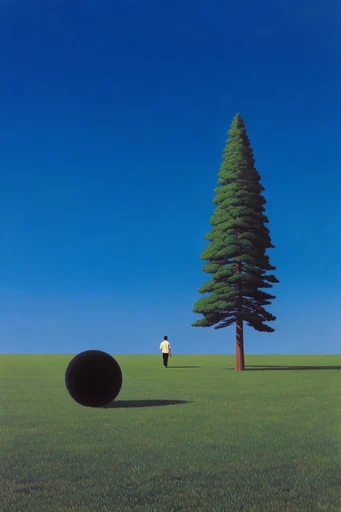 Surreal Minimalist Horizon moodboard — generate AI images in this style