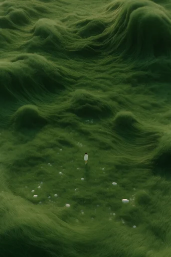 Tactile Verdant Surrealism style reference image — tactile impasto texture