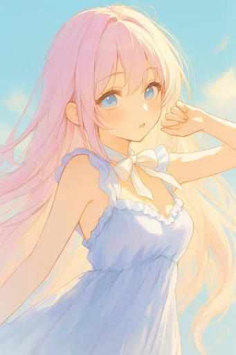 Ethereal Pastel Anime style reference image — pastel color palette