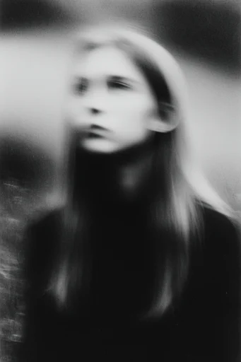 Monochrome Spectral Noir style reference image — liminal space