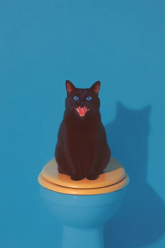 Nostalgic Surrealist Pop style reference image — whimsical juxtaposition