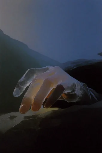 Nocturnal Liminal Surrealism style reference image — surrealist minimalism