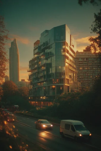 Atmospheric Cinematic Twilight style reference image — cinematic twilight
