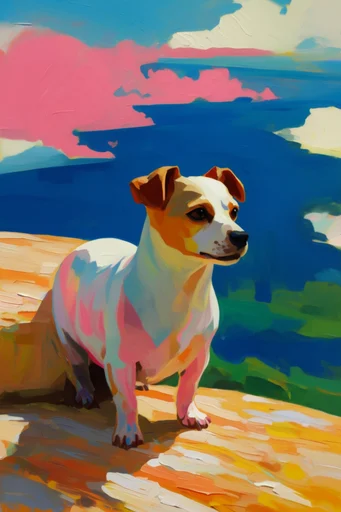 Vivid Impasto Expressionism style reference image — bold color blocking