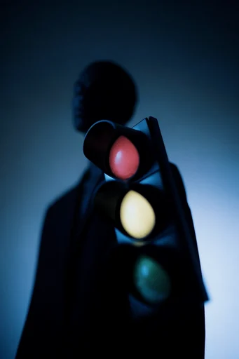 Cinematic Cyan Noir style reference image — chiaroscuro lighting