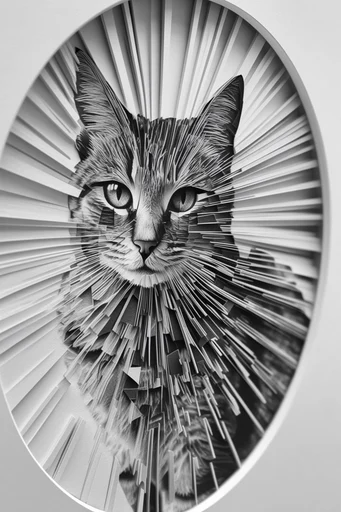 Fractured Monochrome Assemblage style reference image — tactile texture