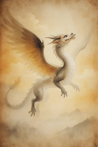 Timeless Sepia Allegory style reference image — ink wash influence